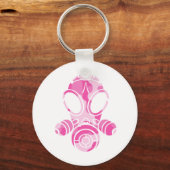 roze gasmaskercamera sleutelhanger (Voorkant)