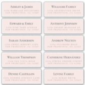 Roze Gast Adresetiketten BESTEL 6" of 8"! Sticker (Voorkant)