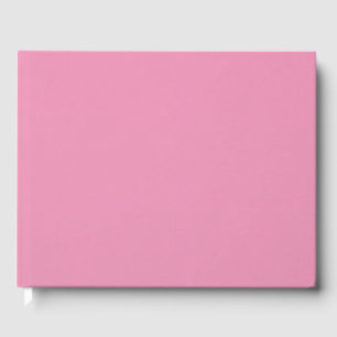 Roze gastboek Elegante minimalistische trouwdag Gastenboek
