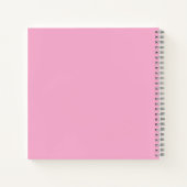 Roze gastboek met aangepaste naam notitieboek (Achterkant)