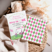 Roze GAT IN EEN Elke Leeftijd Golf Verjaardag Uitn Kaart