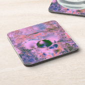 Roze gat naar groen bier onderzetter (Linkerzijde)