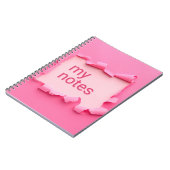 Roze gat spiraal My Notes notitieboek (Linkerzijde)