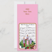 Roze Gaudete zondag staande BVM Advent (Achterkant)