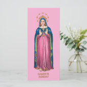 Roze Gaudete zondag staande BVM Advent (Staand voorkant)