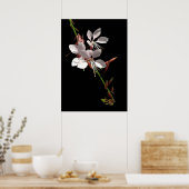 Roze Gaura Flower Poster (Keuken)
