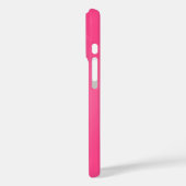  roze gearceerd, jouw naam en initiaal Case-Mate iPhone case (Achterkant / Links)