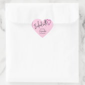 Roze gebak met liefdesbakken uit de keuken van hart sticker (Tas)