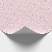 Roze Gebakjes Met Strooisel Cadeaupapier (Hoek)