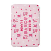 Roze geballet Pointe Shoes Tutu Ballerina Dance Badmat (Voorkant Verticaal)