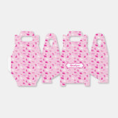 Roze gebatterde Longhorns patroon Bedankdoosjes (Uitgevouwen)