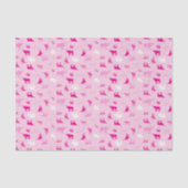Roze gebatterde Longhorns patroon Tissuepapier (Voorkant)
