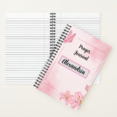 Roze gebedsdagboek notitieboek (Binnen)