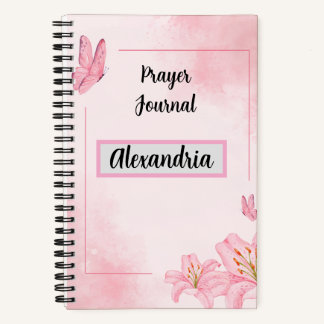 Roze gebedsdagboek notitieboek