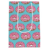 Roze Gebelegde Donut Sprinkels Donut Junkfood Medium Cadeauzakje (Achterkant)