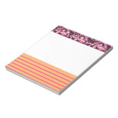 Roze, gebluste glam, kleine schets en notitiepad notitieblok (Linkerzijde)