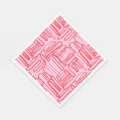 Roze gebogen kronkelige abstracte moderne servet (Hoek)