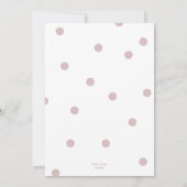 Roze Geboorteaankondiging Fotocollage Pasgeborene Aankondiging (Achterkant)