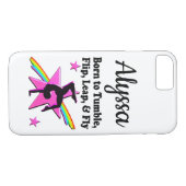  ROZE GEBOREN IN TUMBLE GYMNAST Case-Mate iPhone CASE (Achterkant (Horizontaal))