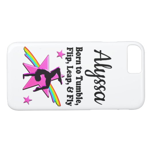 ROZE GEBOREN IN TUMBLE GYMNAST Case-Mate iPhone CASE (Achterkant (Horizontaal))