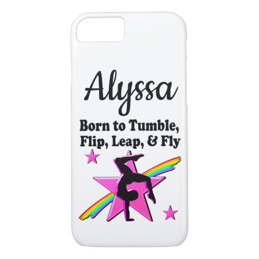  ROZE GEBOREN IN TUMBLE GYMNAST Case-Mate iPhone CASE (Achterkant)