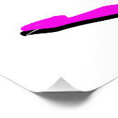 ROZE GEBOREN OM BALLERINA DESIGN TE DANSEN PERFECT POSTER (Hoek)