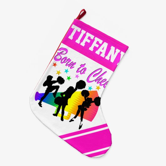 ROZE GEBOREN OM GEPERSONALISEERDE KERSTKOUS TE JUI GROTE KERSTSOK (Voorkant (Hangend))