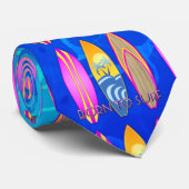 Roze Geboren te surf Stropdas (Opgerold)