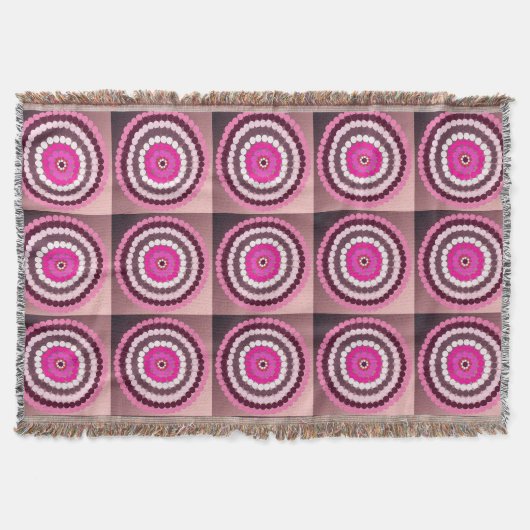 Roze gebrande vlekken, deken (Voorkant)