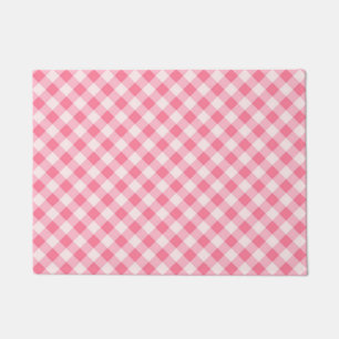 Roze gecheckte fashionable Squares Classy Trendy Deurmat