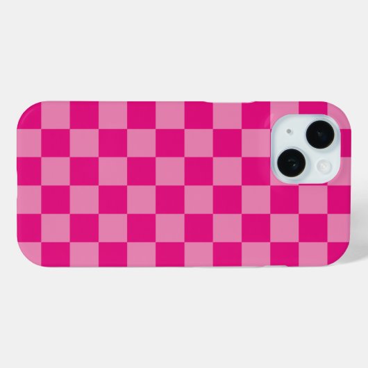Roze gecontroleerd Case-Mate iPhone case (Achterkant (horizontaal))
