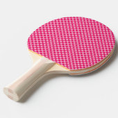 Roze gecontroleerd tafeltennisbatje (Voorkant Gekanteld)