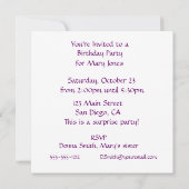 Roze gedenkteken voor borstkanker kaart (Achterkant)