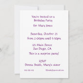 Roze gedenkteken voor borstkanker kaart (Achterkant)