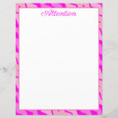 Roze Gedesigneerd Vellen Papier (Achterkant)