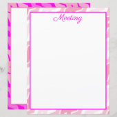 Roze Gedesigneerd Vellen Papier (Voorkant / Achterkant)