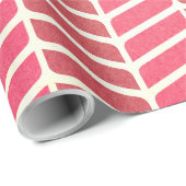 Roze Gedesineerd Inpakpapier (Rol Hoek)