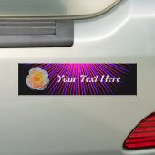 Roze gedistilleerde Roos Bumpersticker (Op auto)