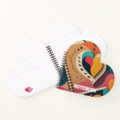 Roze, geel, blauw hart notitieboek (Binnen)