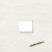 Roze Geel Blauw Paarse Groen Gestreept Trendy Post-it® Notes (Op bureau)