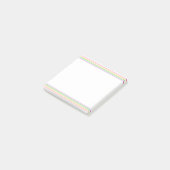 Roze Geel Blauw Paarse Groen Gestreept Trendy Post-it® Notes (Schuin)