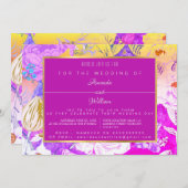 ROZE & GEEL BLOEM KAART (Voorkant / Achterkant)