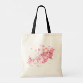 Roze Geel Bloemen Bloemen Patronen Abstracte kunst Tote Bag (Achterkant)