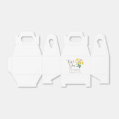 roze geel bloemige aangepaste Baby dank u Bedankdoosjes (Uitgevouwen)