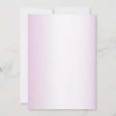 Roze Geel Bloemige Rustieke Bruidsfeest Partij Kaart (Achterkant)