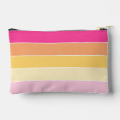 roze geel Custom Summer Color Block Stripes Etui (Achterkant)