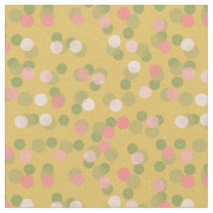 roze geel en groen polka polka-stippen stof