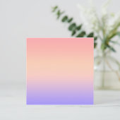 Roze geel en paarse gradiënt bedankkaart (Staand voorkant)
