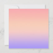 Roze geel en paarse gradiënt bedankkaart (Achterkant)