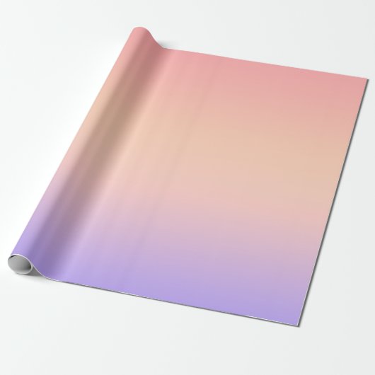 Roze geel en paarse gradiënt cadeaupapier (Uitgerold)